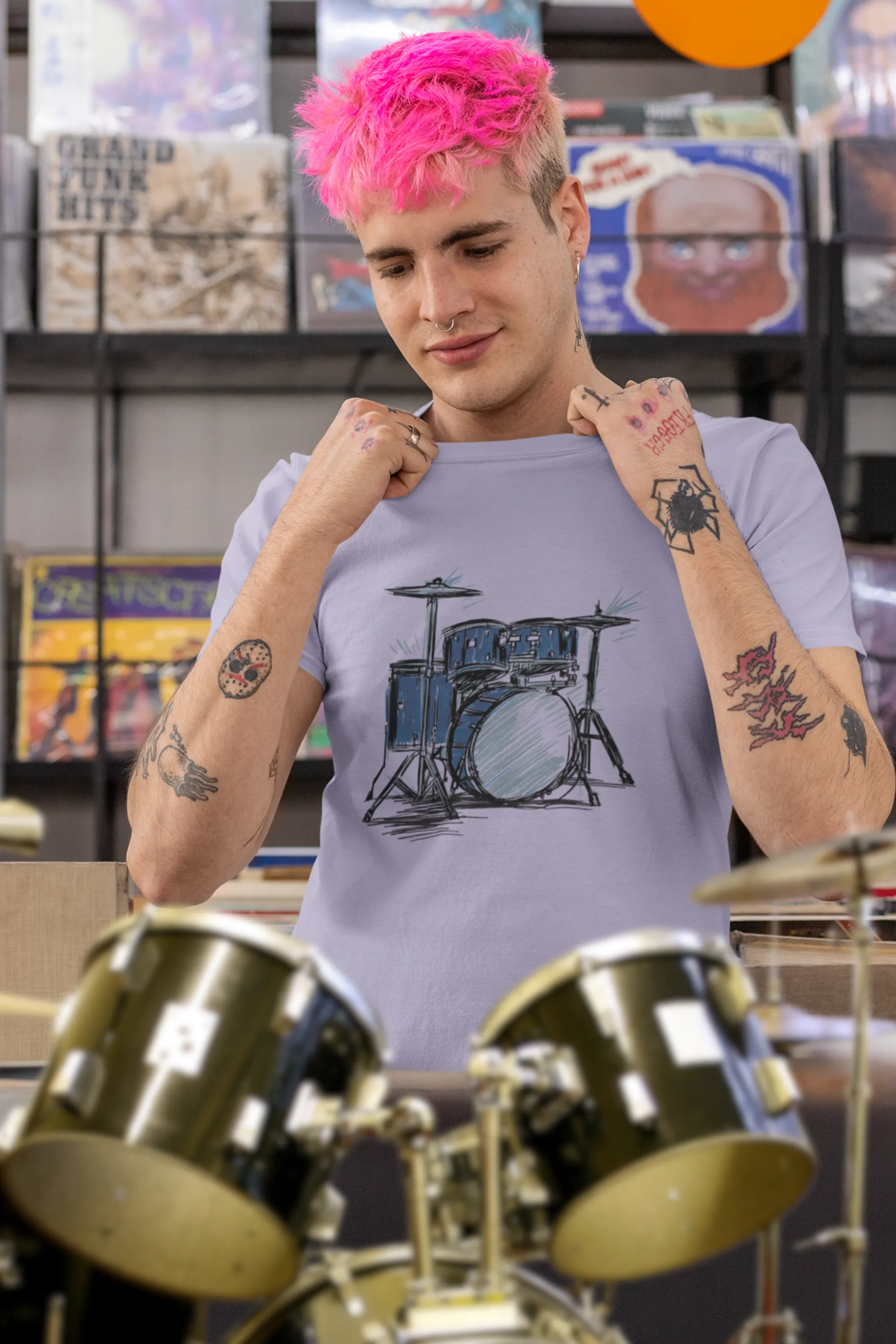Rhythmic Beats Printed T-shirt for men