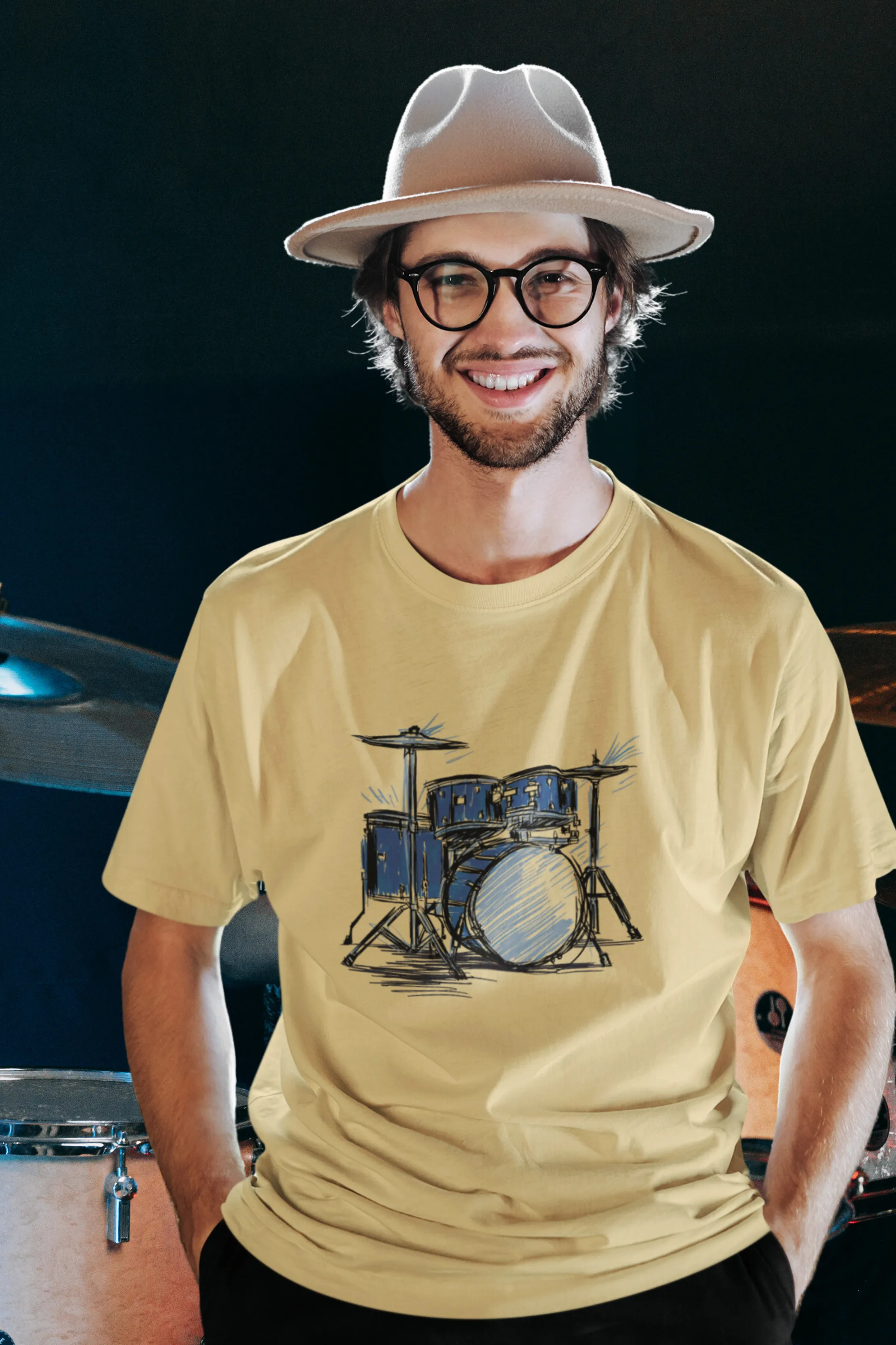 Rhythmic Beats Printed T-shirt for men