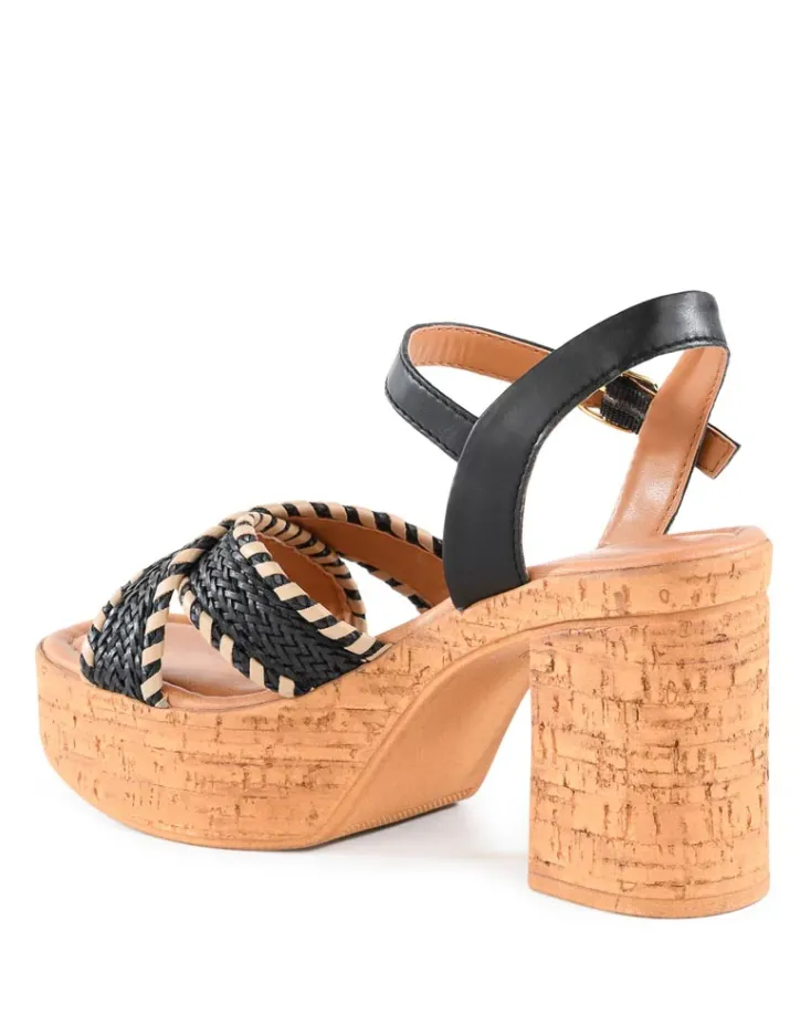 Seychelles Bravo Sandals - Black/Natural