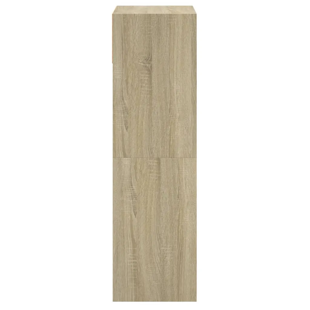 Shoe Cabinet Sonoma Oak 60x34x116 cm Engineered Wood