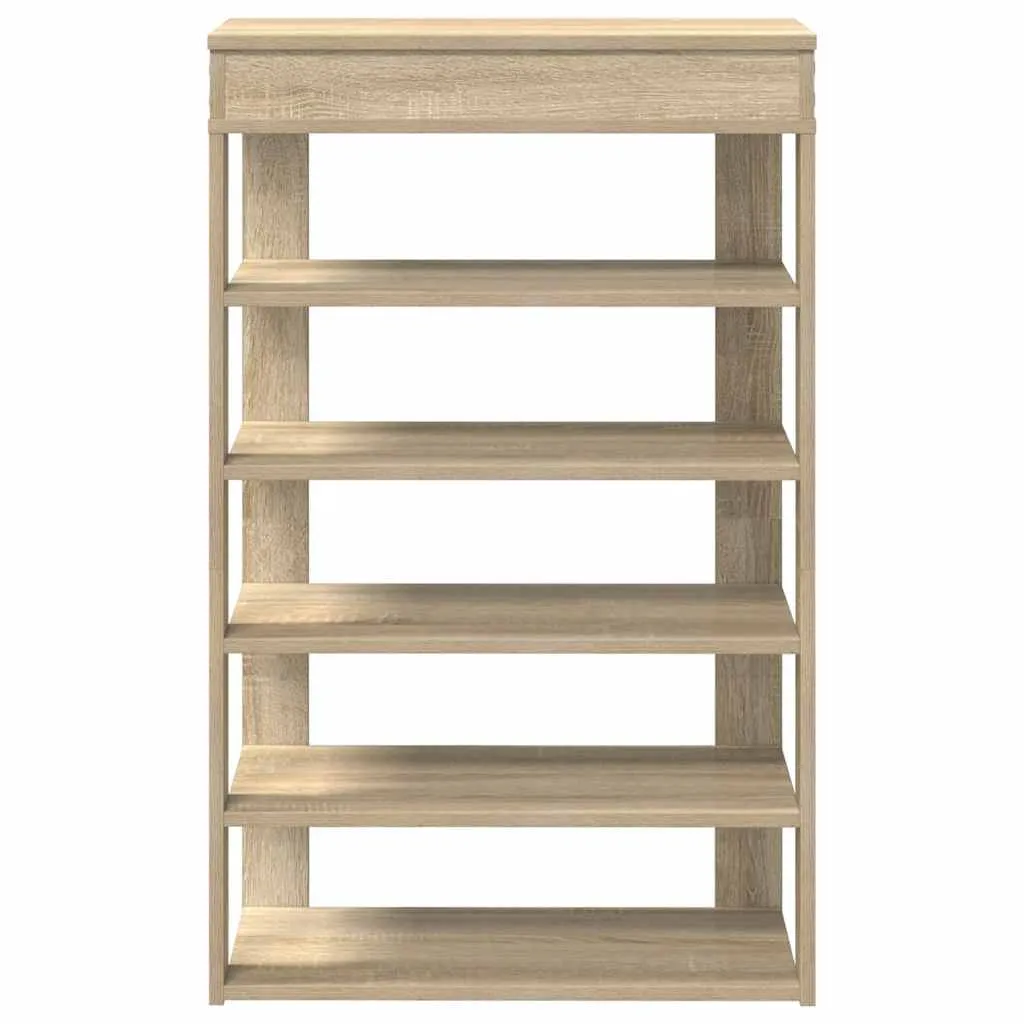 Shoe Rack Sonoma Oak 60x30x98 cm Engineered Wood