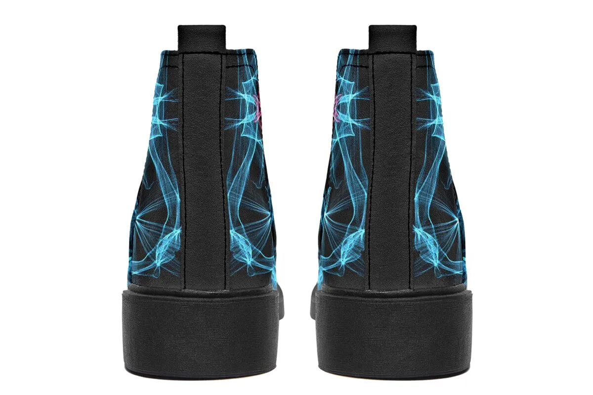 Smokey Blue Mandala Neat Vibe Boots