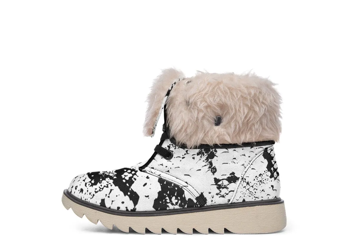 Snake Skin Moon Boots