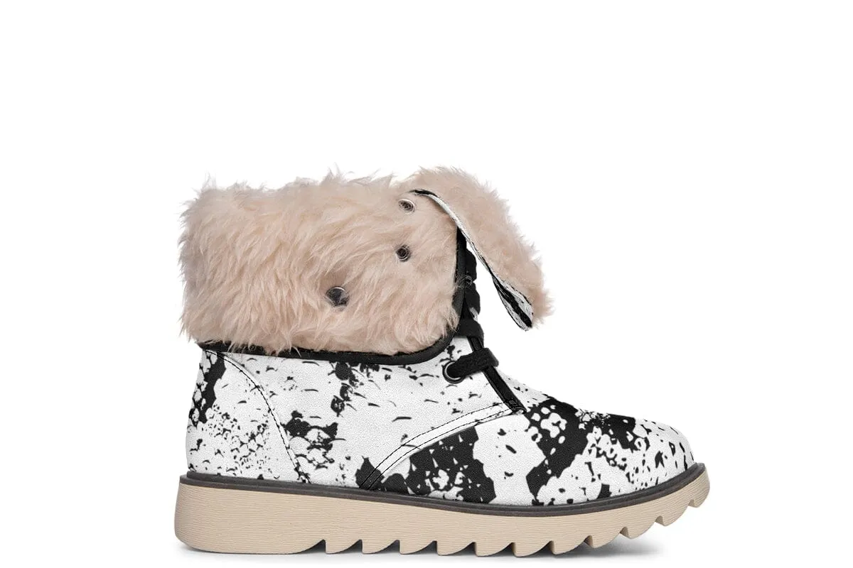 Snake Skin Moon Boots