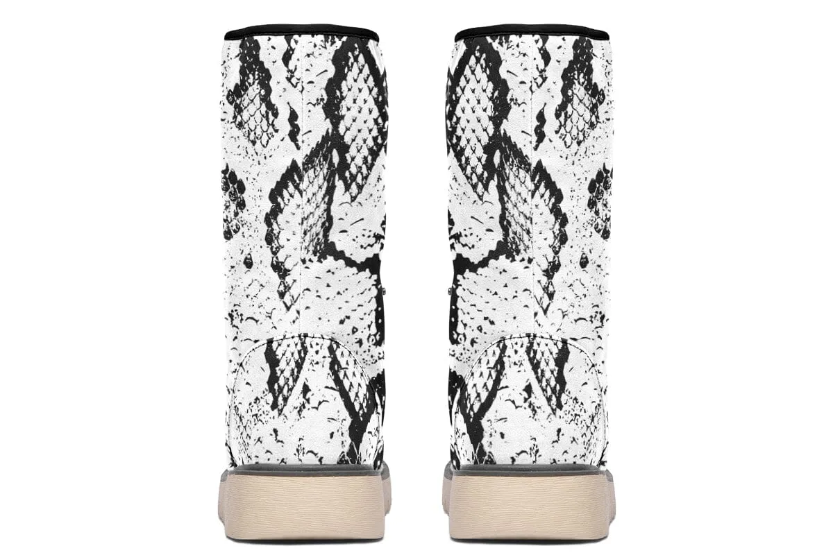 Snake Skin Moon Boots
