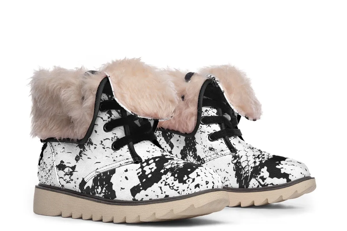 Snake Skin Moon Boots
