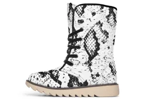 Snake Skin Moon Boots