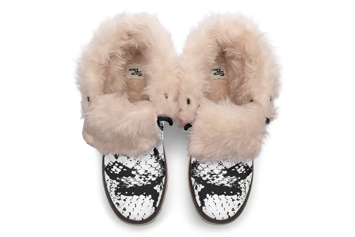 Snake Skin Moon Boots