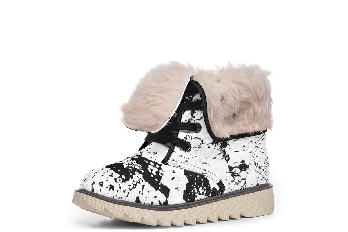 Snake Skin Moon Boots
