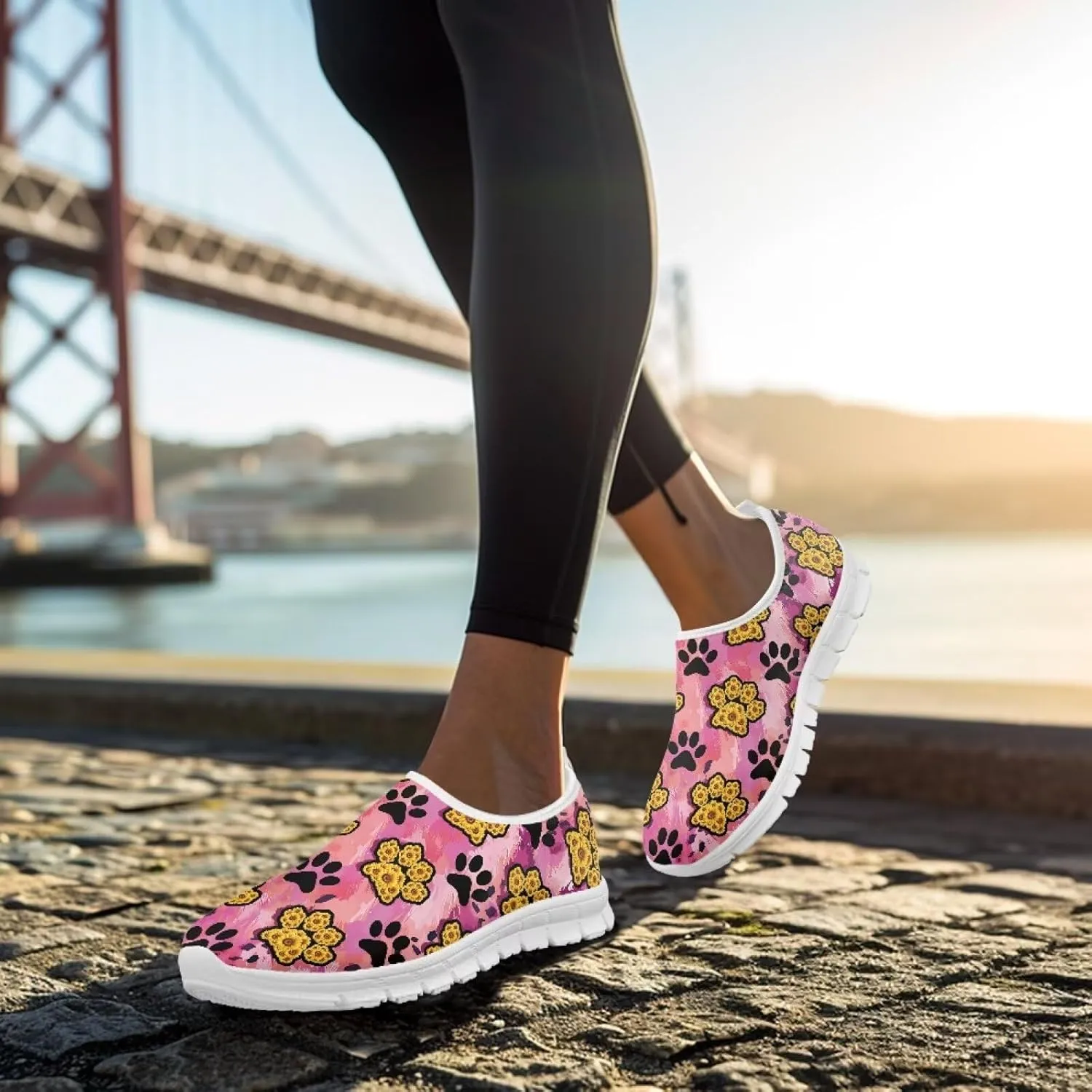 Sneakers for Women Low Top Shoes Womens Lightweight Tennis Loafers Slip on Casual Outdoor Workout Flats All Seasons White Sole
