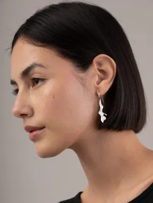 Sterling Silver Falling Leaf Earrings