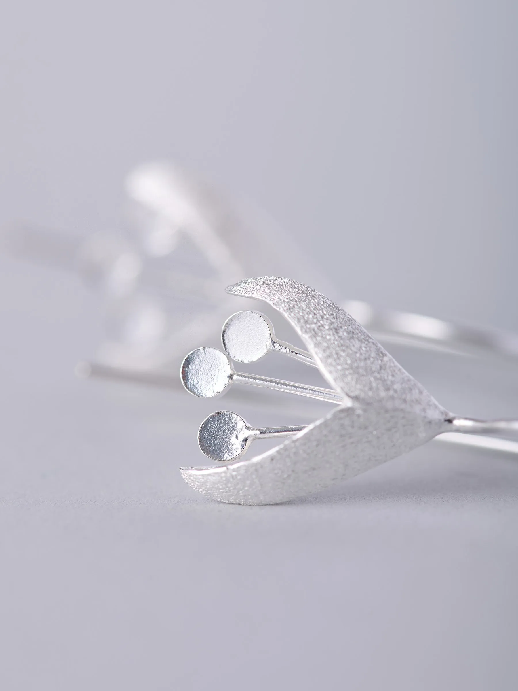 Sterling Silver Fuchsia Earrings
