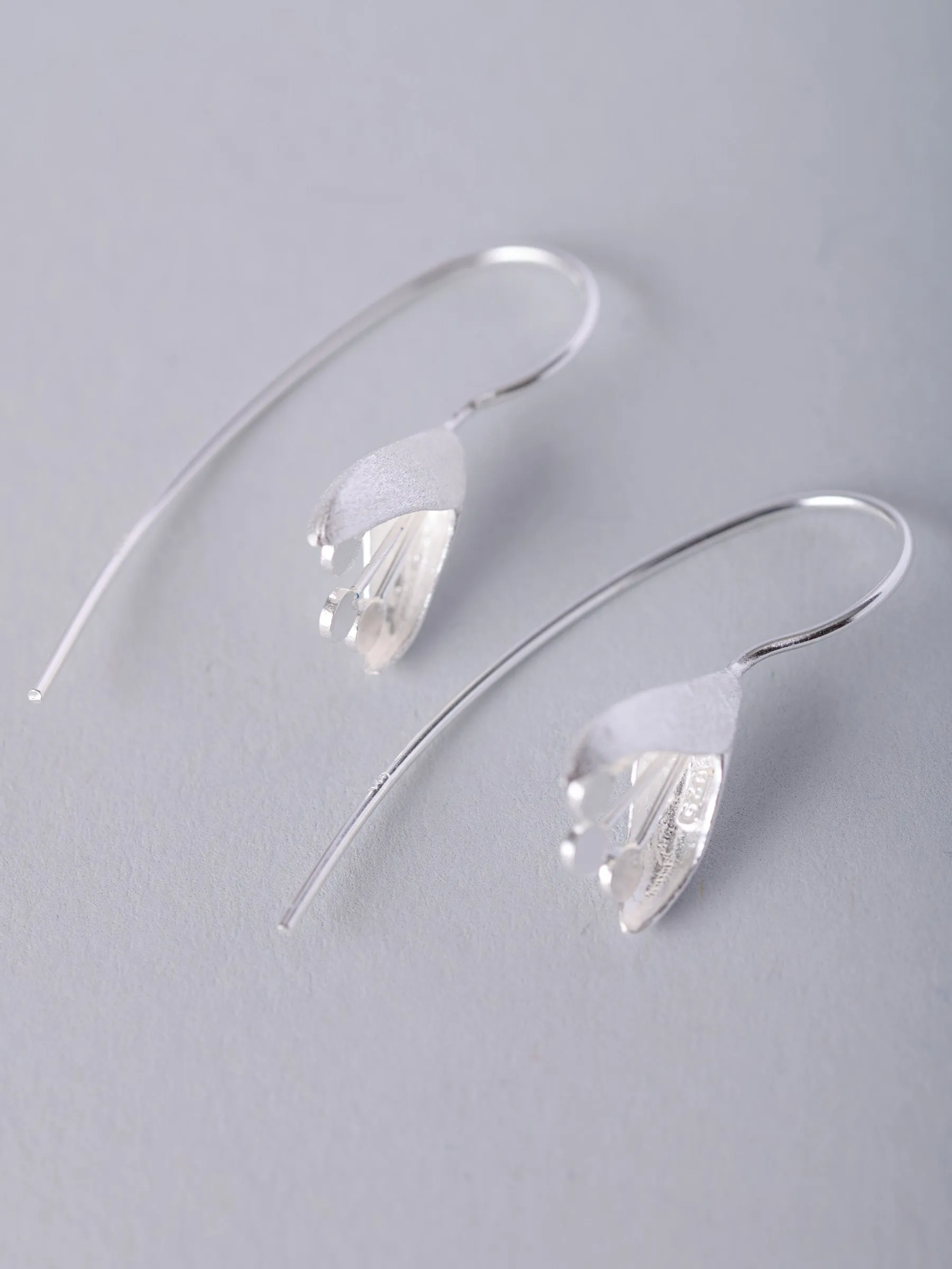 Sterling Silver Fuchsia Earrings