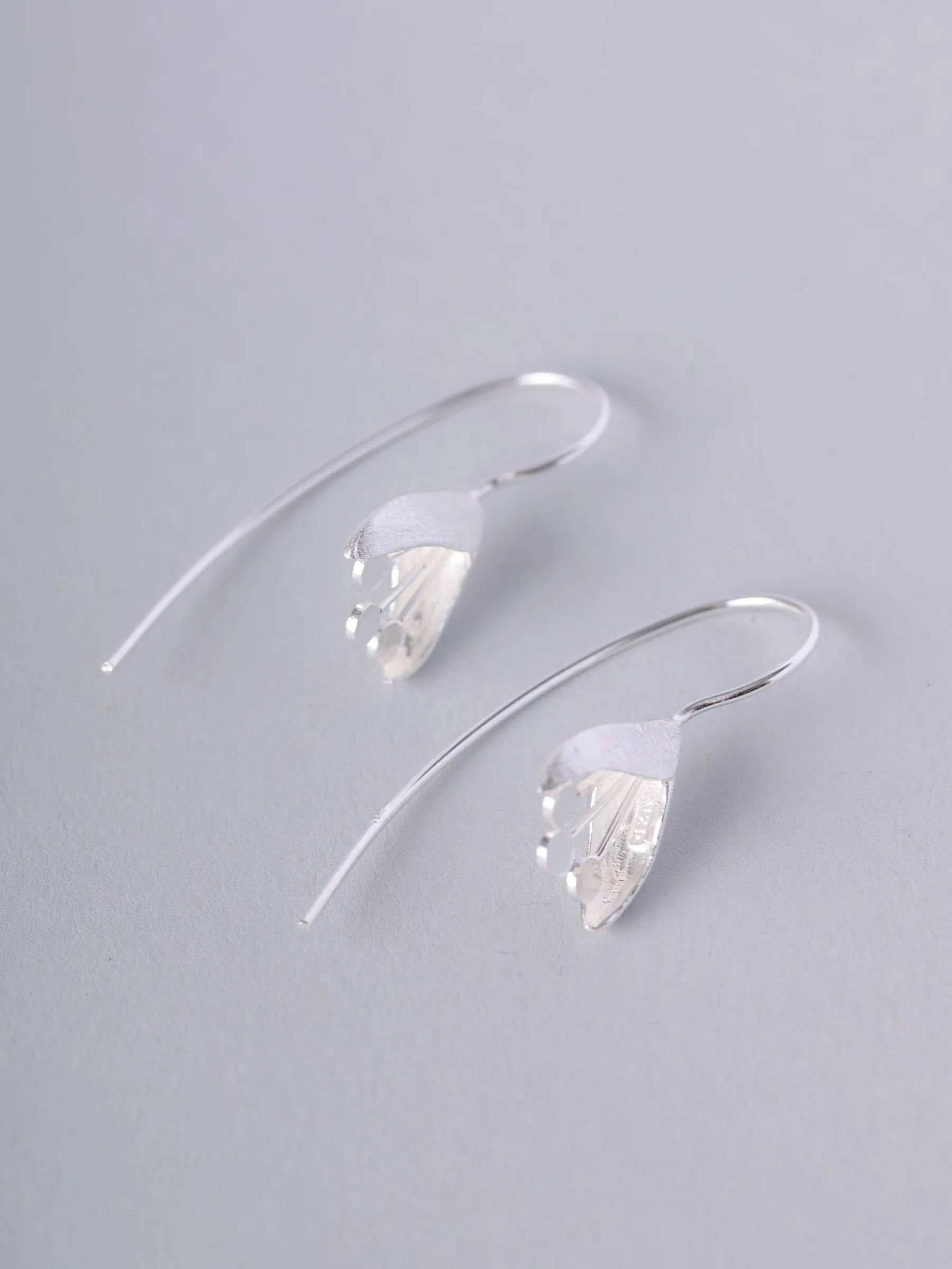 Sterling Silver Fuchsia Earrings