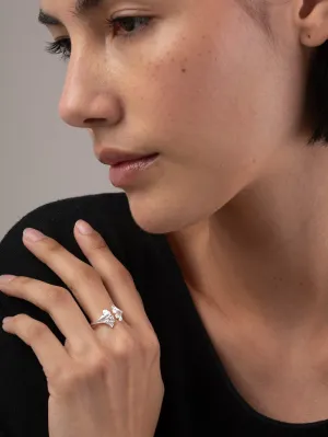 Sterling Silver Ginkgo Ring