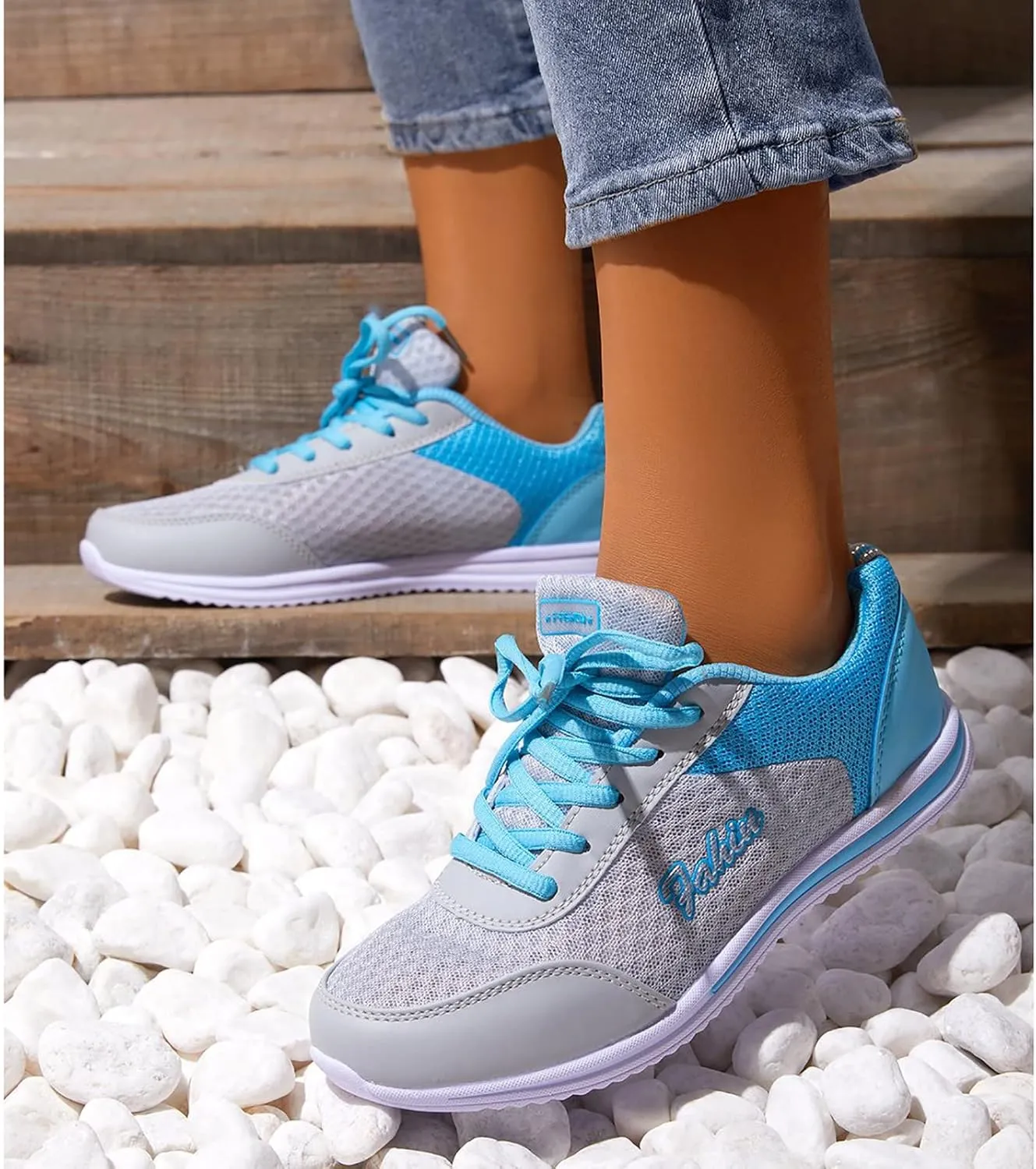 Tennis Shoes Womens Lightweight Comfortable Lace up Mens Dress Shoes Wide Women Shoes Casual Shoes Sneakers Waterproof Tennis Shoe Cross Trainer Shoe