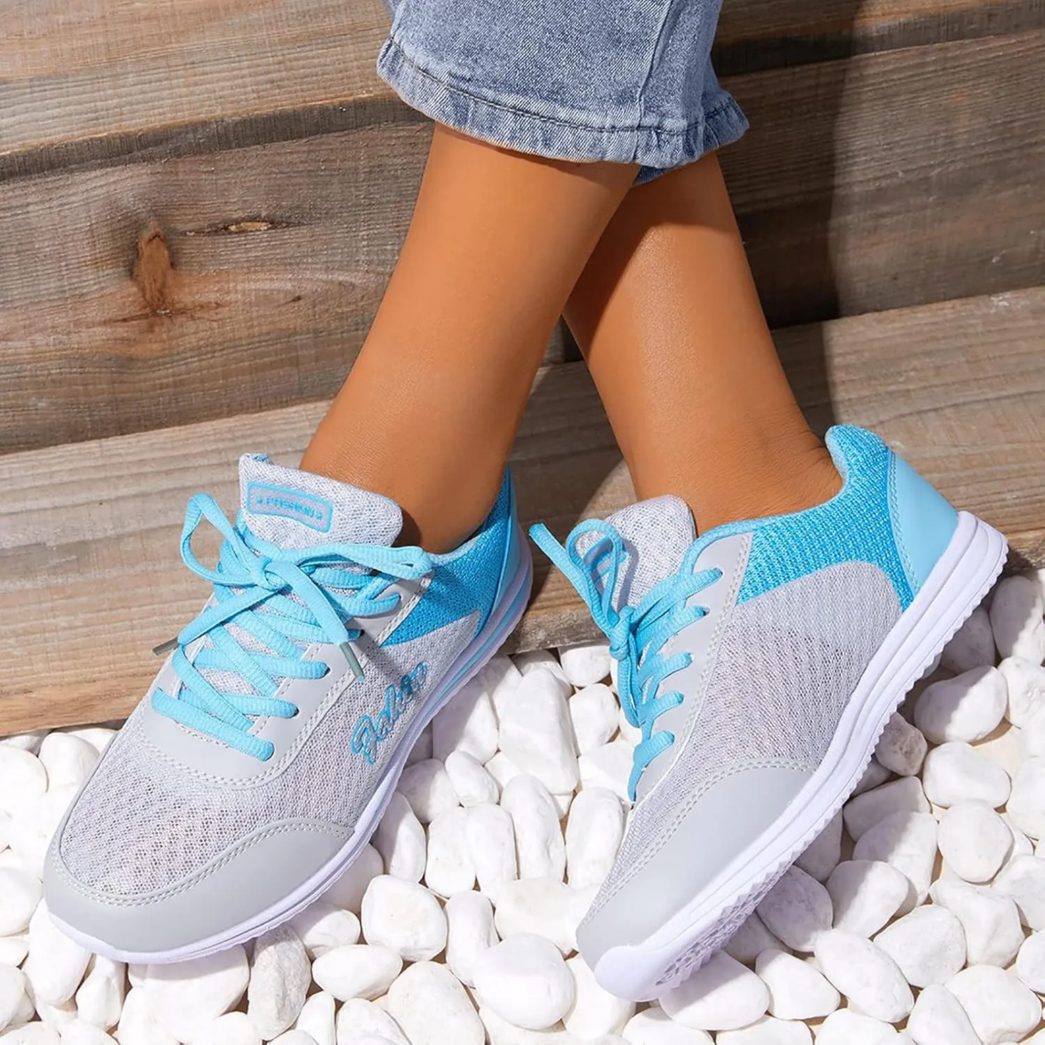 Tennis Shoes Womens Lightweight Comfortable Lace up Mens Dress Shoes Wide Women Shoes Casual Shoes Sneakers Waterproof Tennis Shoe Cross Trainer Shoe