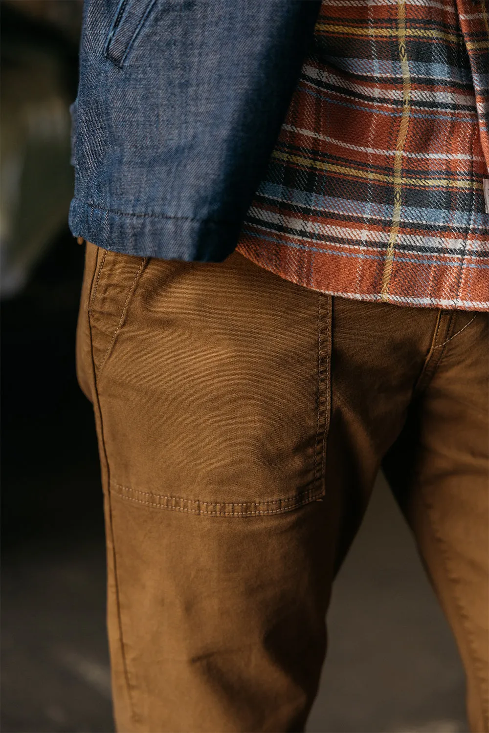 The Fatigue Pants Stretch Oxford - Whiskey