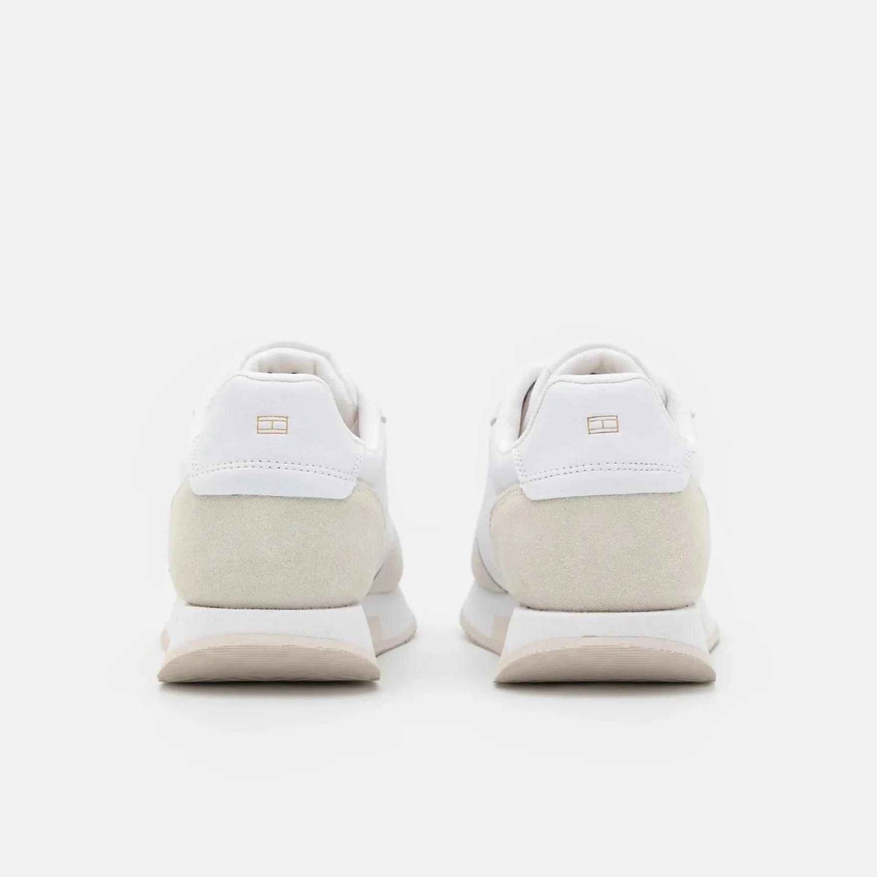 Tommy Hilfiger Mixed Panel Runner TH Webbing Trainers in White