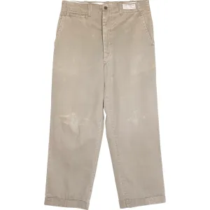 VINTAGE BEAT UP WORK CHINOS - Size 30