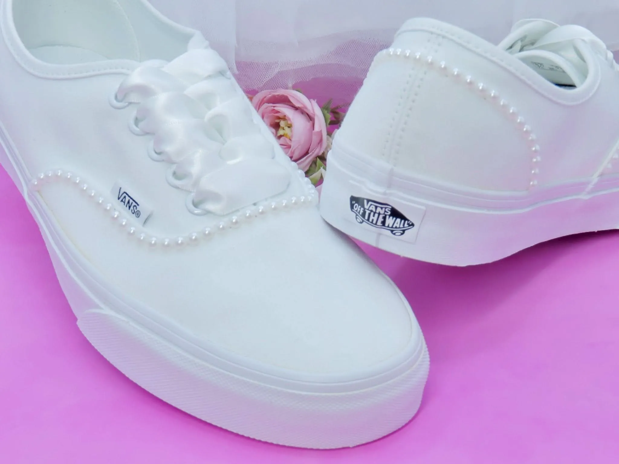 Wedding Bridal Custom Pearl Vans