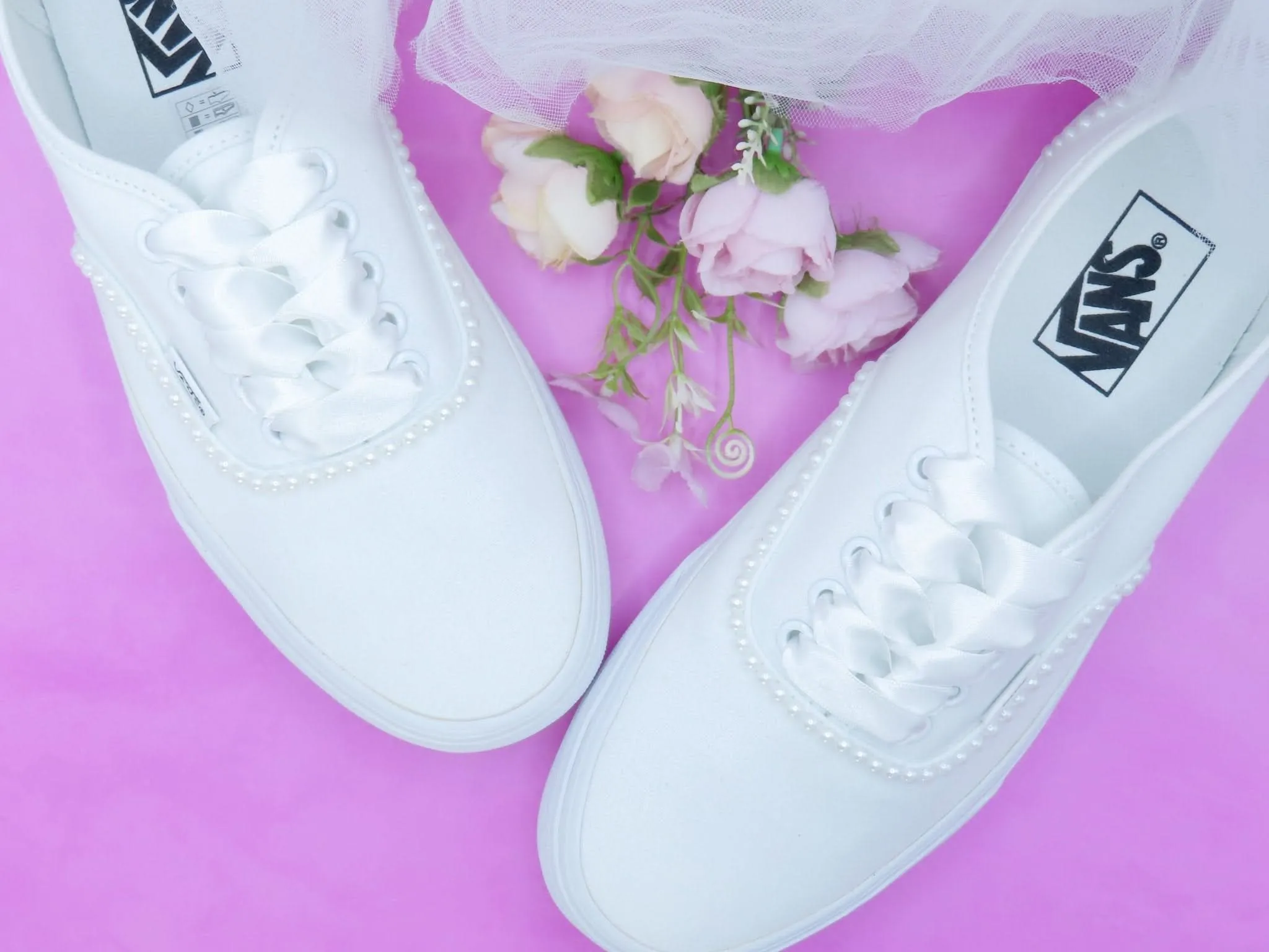 Wedding Bridal Custom Pearl Vans
