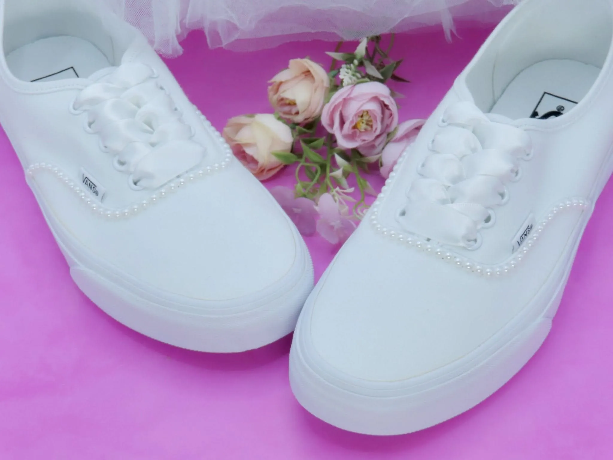 Wedding Bridal Custom Pearl Vans