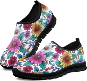 Women Slip On Walking Shoes Casual Mesh-Comfortable Tennis Sneakers Lightweight Breathable