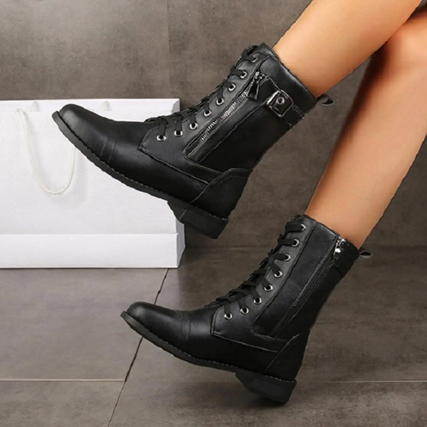 Women's Boots Ankle Wide Ankle Booties for Women Boots for Women Low Heel Boot for Men Comfortable and Soft Lightweight Side Zipper Pointd Toe Suede