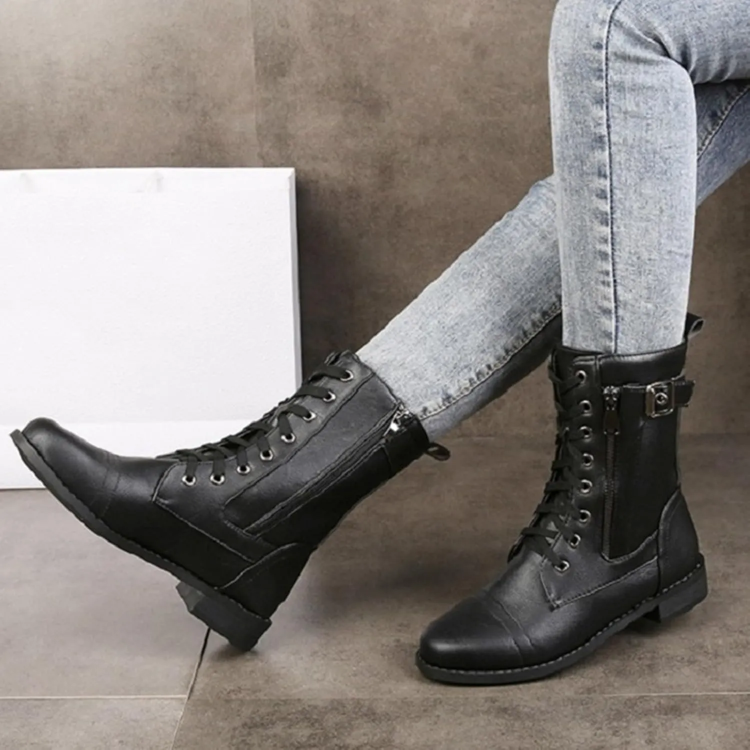 Women's Boots Ankle Wide Ankle Booties for Women Boots for Women Low Heel Boot for Men Comfortable and Soft Lightweight Side Zipper Pointd Toe Suede