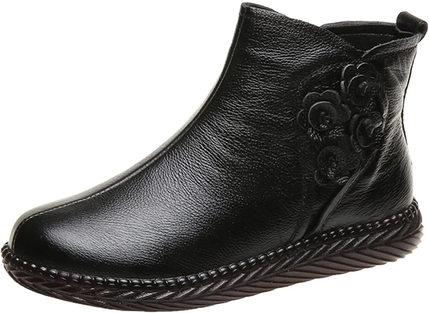 Womens Boots Fall 2024 Ankle Womens Booties with Heel Black Womens Cowboy Boots Womens Bootie with Heel Round Toe Pointed Toe