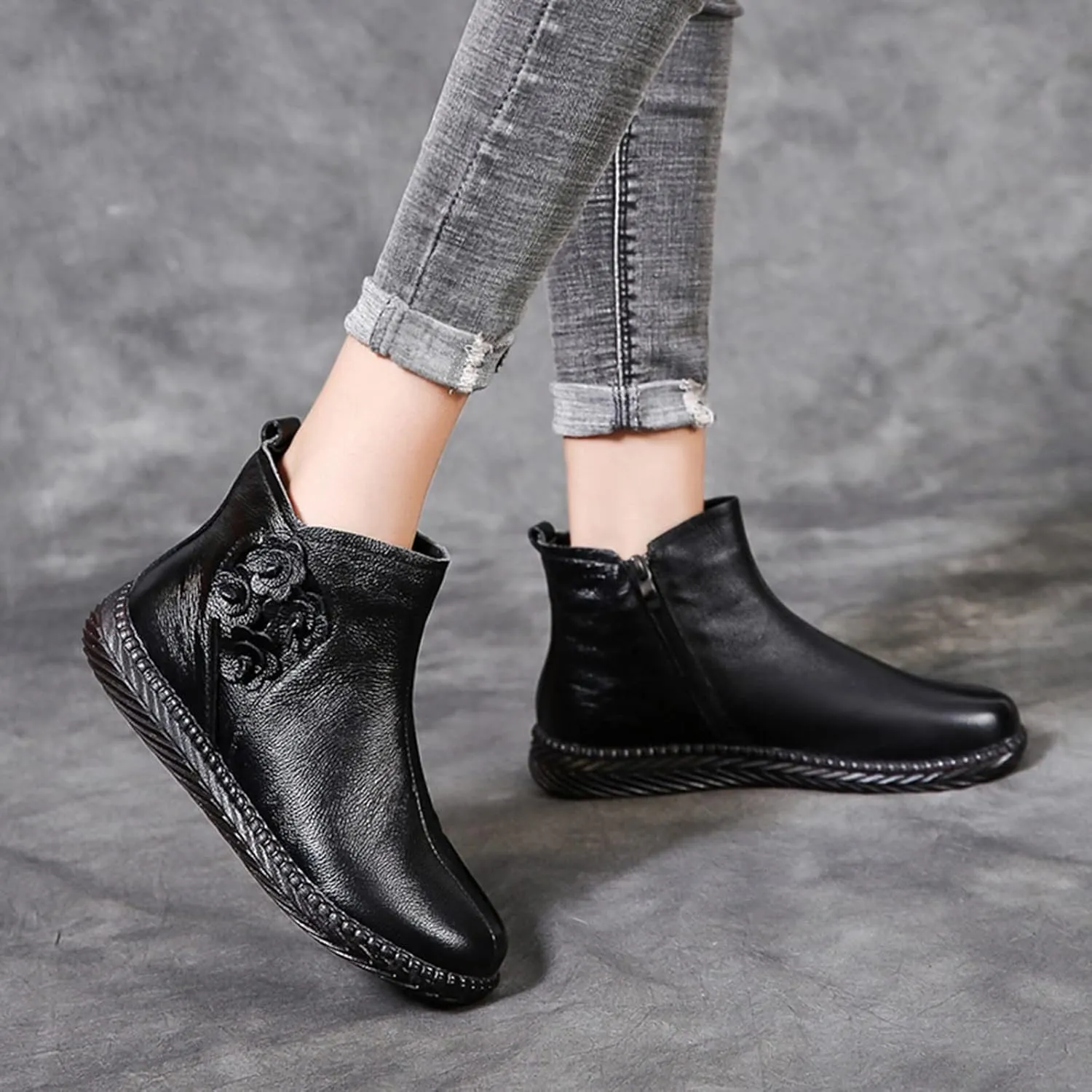Womens Boots Fall 2024 Ankle Womens Booties with Heel Black Womens Cowboy Boots Womens Bootie with Heel Round Toe Pointed Toe