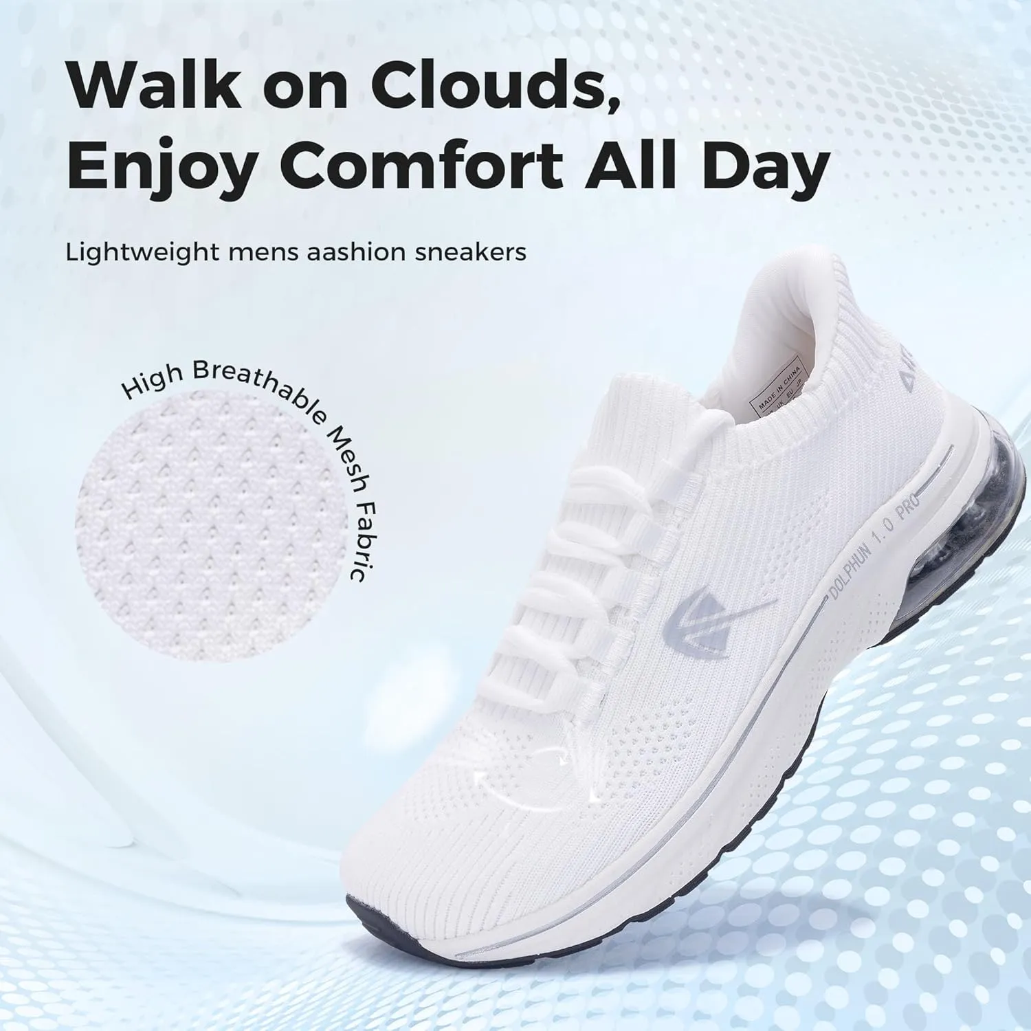 Womens Running Shoes with Arch Support Wide Toe Box Slip on Walking Shoes for Plantar Fasciitis Comfortable Orthotic Air Tennis Athletic Sneakers US Size 6-11