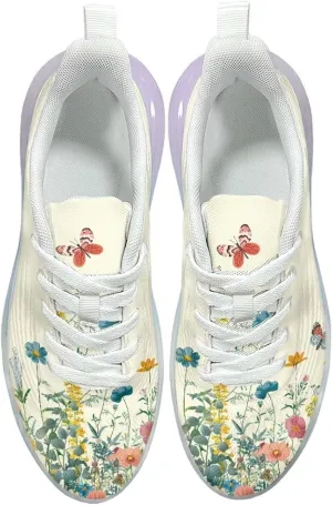 Women's Shoes Breathable Cozy Lightweight Workout Running Sneaker Non-Slip Air Cushion Footwear Walking Shoes Women US 6-11