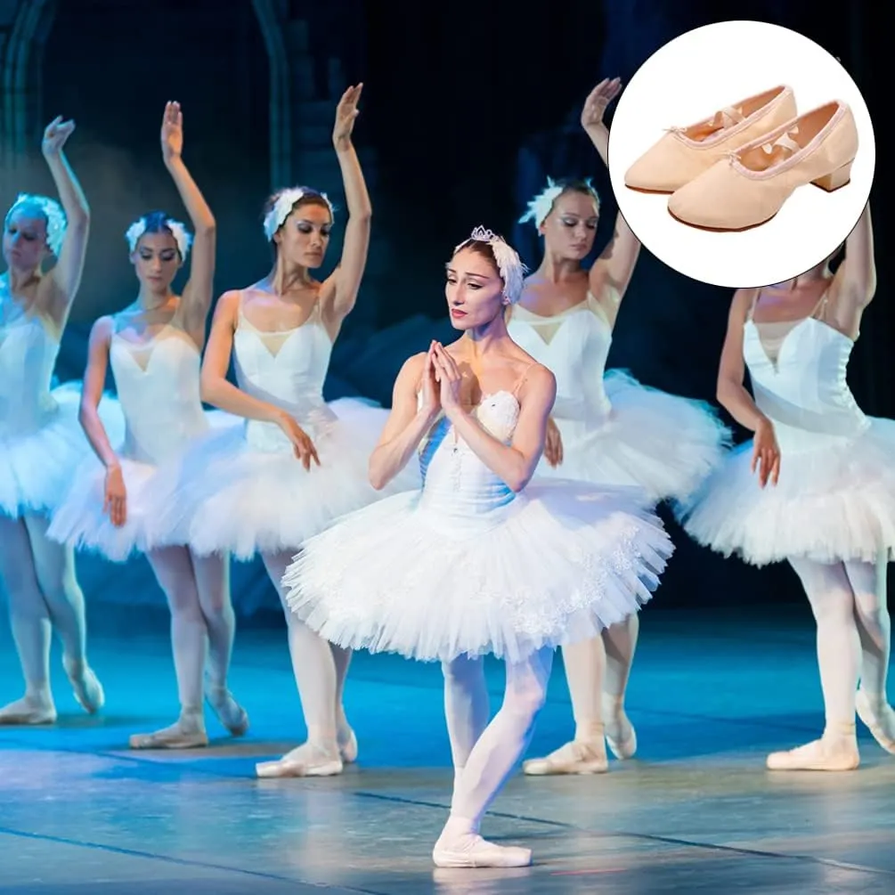 Womens Shoes Girls Ballet Shoes 1 Pair Low Heel Dance Shoes Sole Ballet Shoes Children Casual Shoes Practice Ballet Shoes Performance Shoes Apricot Size 37 Womens Jazz Shoes Toddler Slippers