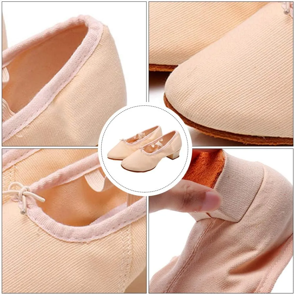 Womens Shoes Girls Ballet Shoes 1 Pair Low Heel Dance Shoes Sole Ballet Shoes Children Casual Shoes Practice Ballet Shoes Performance Shoes Apricot Size 37 Womens Jazz Shoes Toddler Slippers