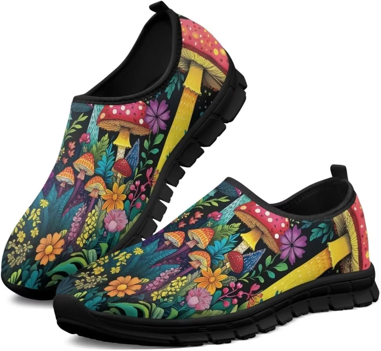 Women's Sneaker Casual Cozy Non-Slip Low-Top Hiking Shoes Slip-On Lightweight Workout Yoga Exercise Running Sneaker for Women US 5.5-11.5