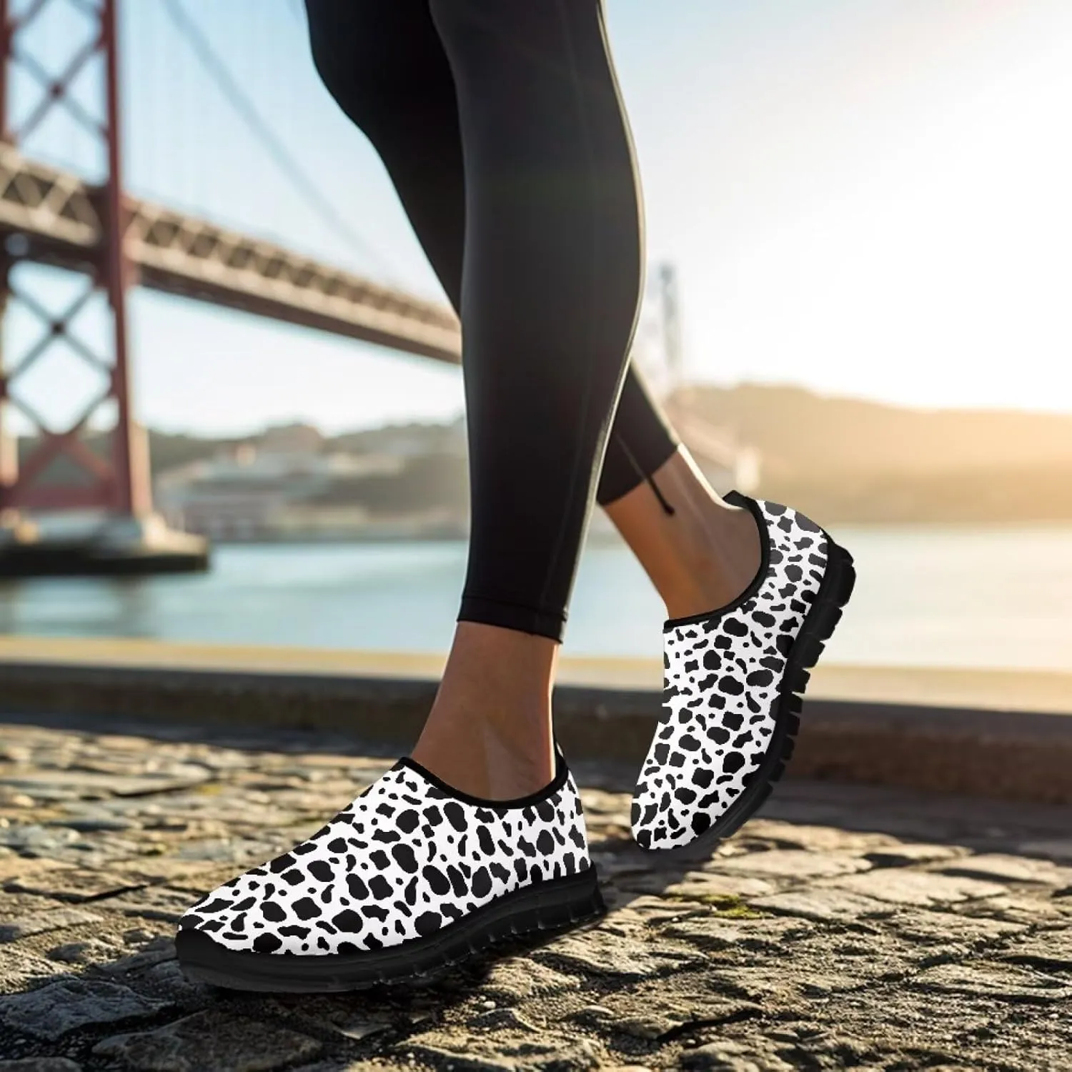 Women's Sneaker Casual Cozy Non-Slip Low-Top Shoes Slip-On Lightweight Workout Yoga Exercise Running Sneaker for Ladies US 5.5-11.5