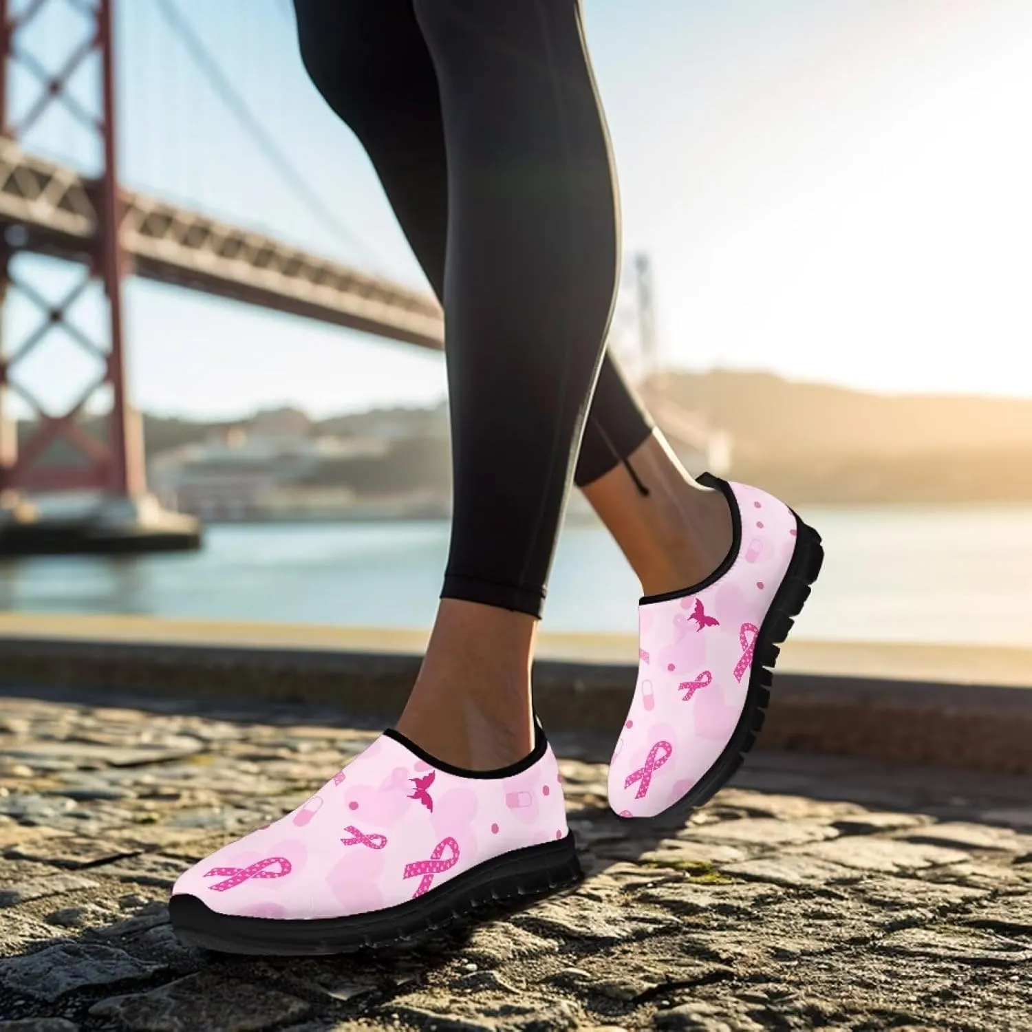 Women's Sneaker Casual Cozy Non-Slip Low-Top Shoes Slip-On Lightweight Workout Yoga Exercise Running Sneaker for Ladies US 5.5-11.5