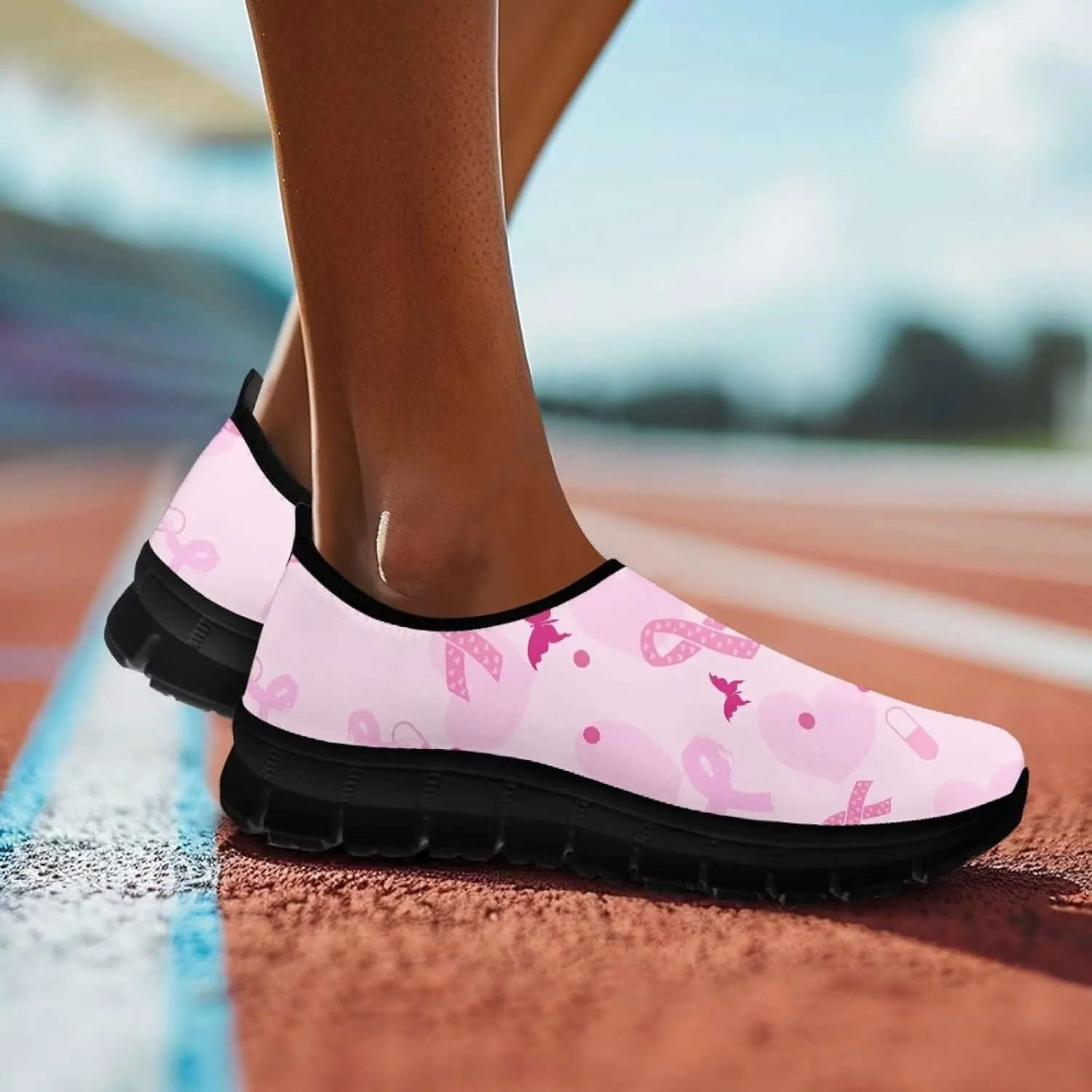 Women's Sneaker Casual Cozy Non-Slip Low-Top Shoes Slip-On Lightweight Workout Yoga Exercise Running Sneaker for Ladies US 5.5-11.5