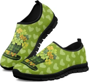 Women's St Patrick's Day Shoes Casual Cozy Hiking Exercise Running Yoga Workout Shoes Slip-On Lightweight Non-Slip Sneaker for Women US 5.5-11.5