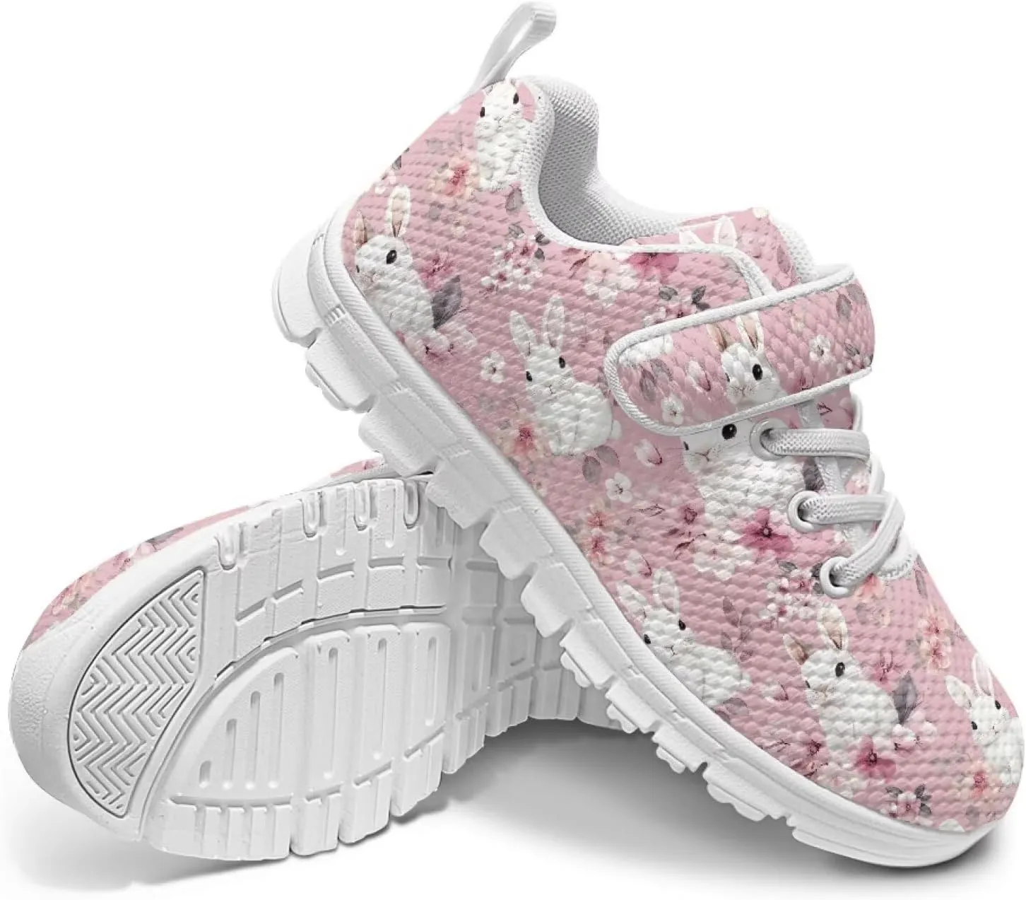 Yzaoxia Easter Shoes for Girls Boys Tennis Running Shoes Hook and Loop Sneakers Walking Shoes Barefoot Shoes Trainers Slip On Sneakers Size 11-Big Size 2.5