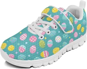 Yzaoxia Easter Shoes for Girls Boys Tennis Running Shoes Hook and Loop Sneakers Walking Shoes Barefoot Shoes Trainers Slip On Sneakers Size 11-Big Size 2.5