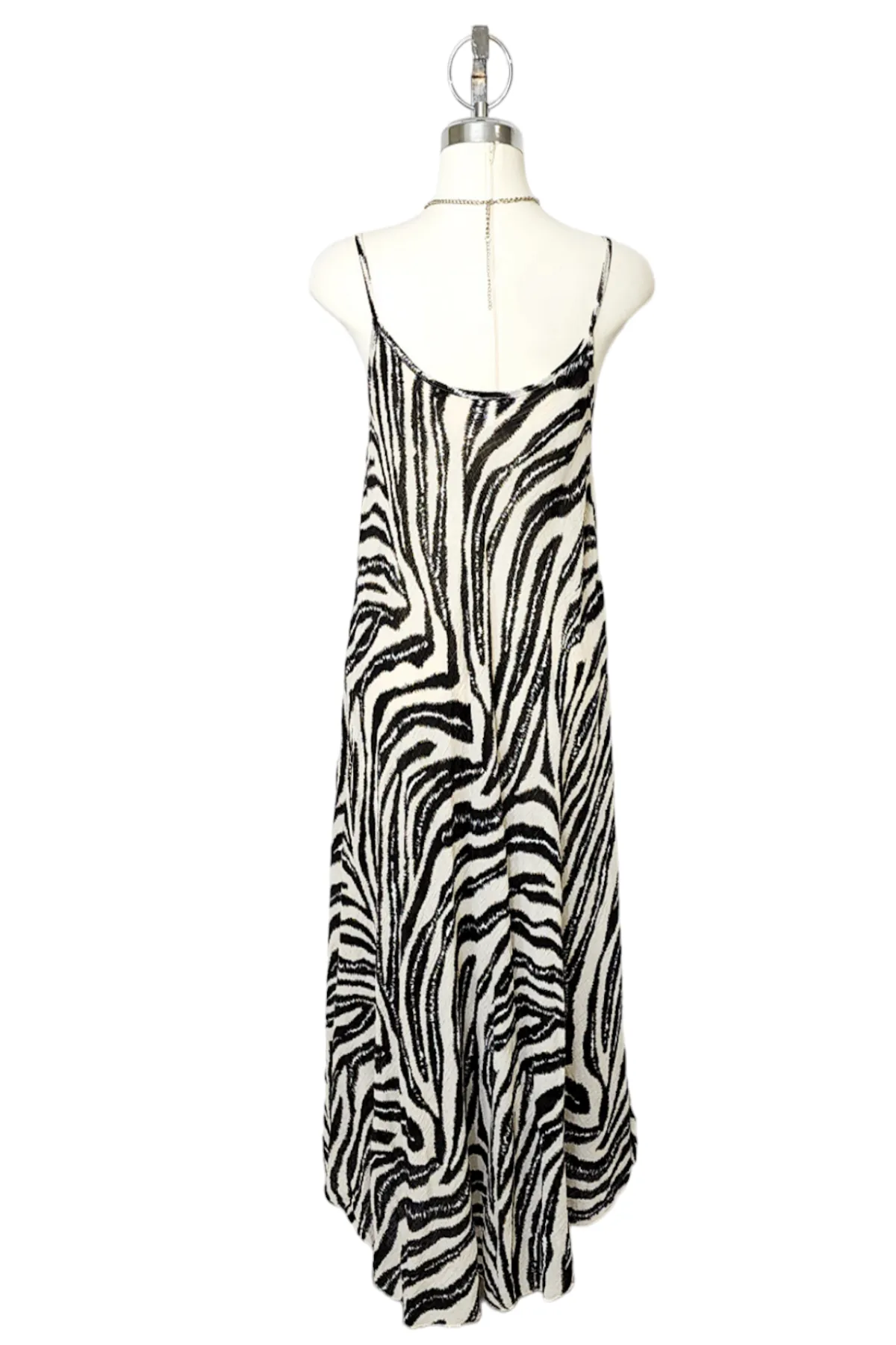 Zebra Print Slip Dress